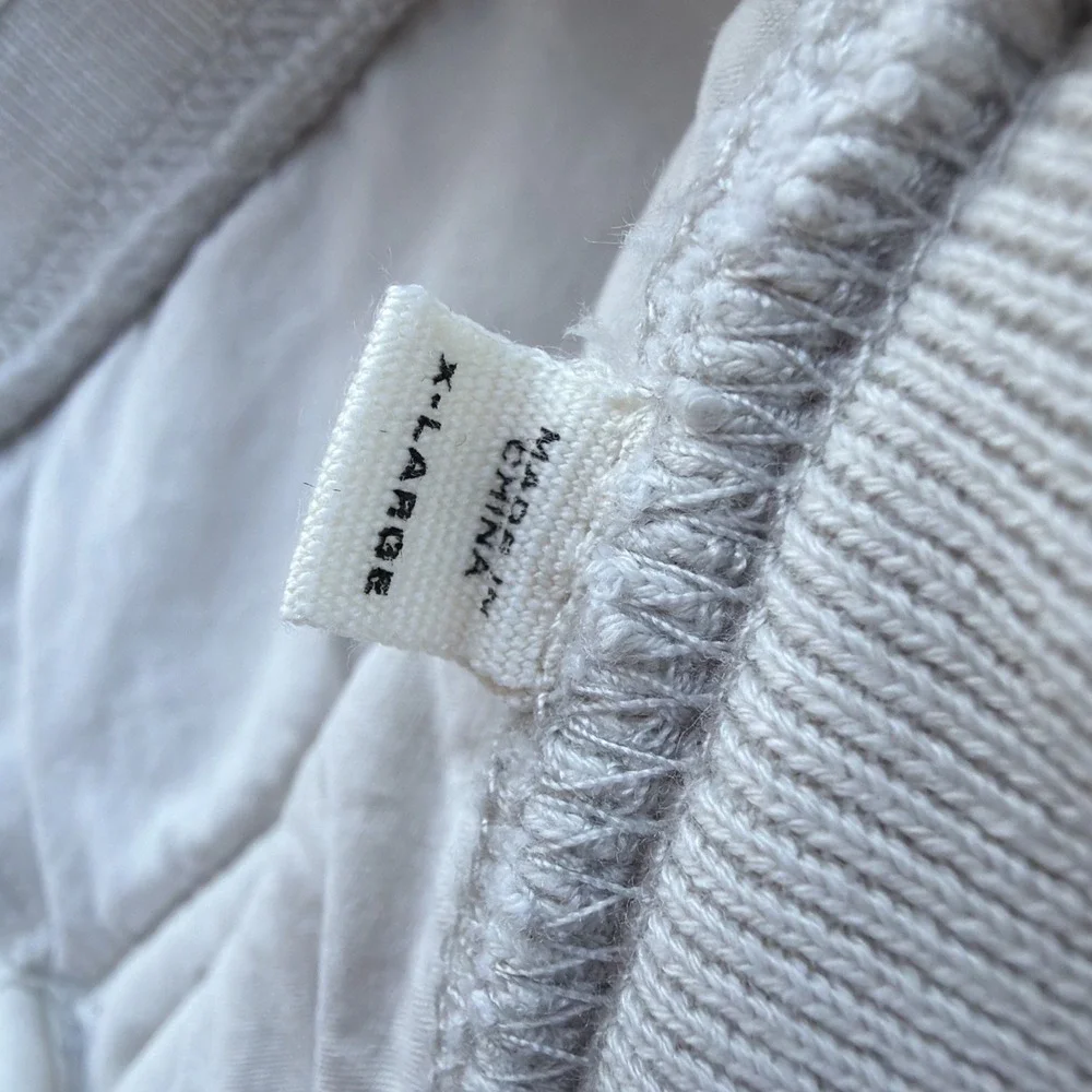 Buck Mason Sweatpants Mens XL Cream Tapered Joggers Casual Cotton Minimalist